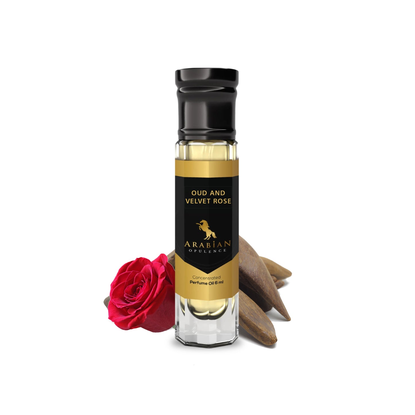 FR288 OUD Y VELVET ROSE, ACEITE DE PERFUME PARA HOMBRE Y MUJER, con aroma a rosas, 6 ml, Arabian Opulence, Rose/Oud/Dulce/Floral/Lactónico