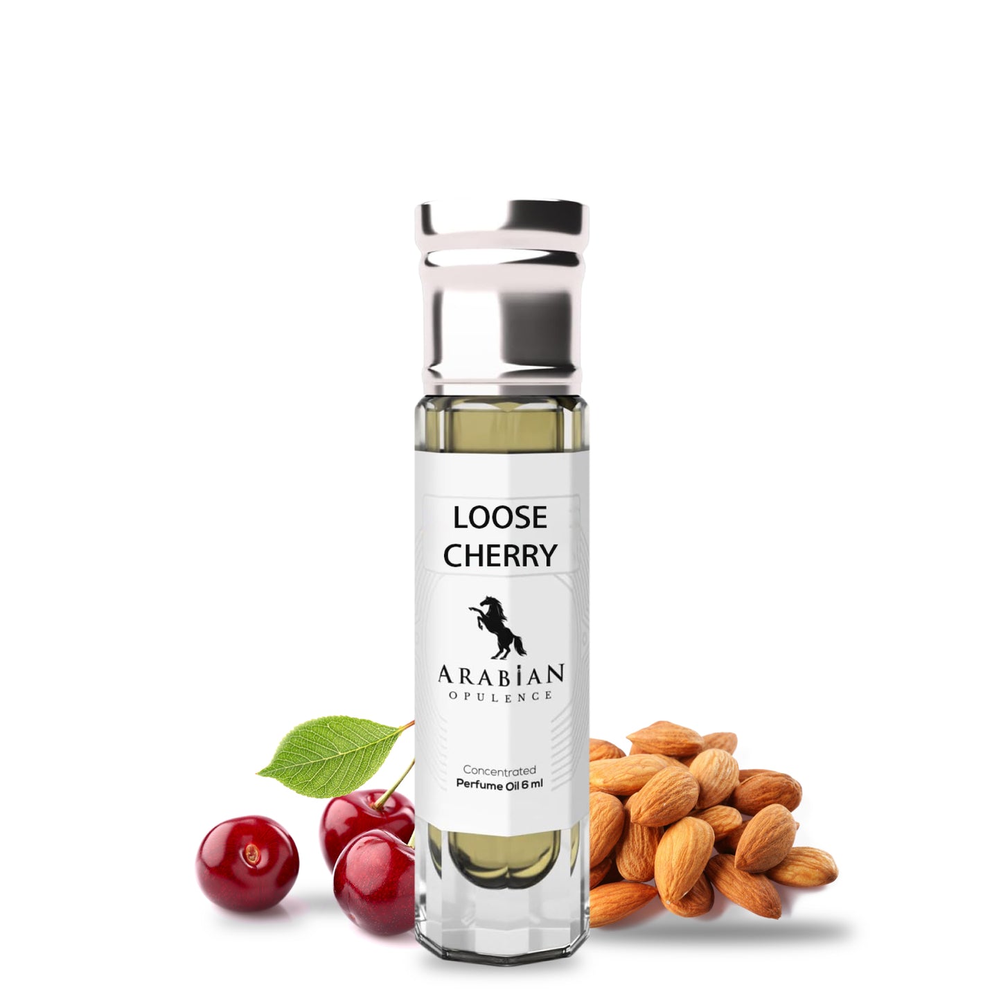 FR313 LOSSE KERSENPARFUMOLIE VOOR MANNEN EN VROUWEN, 6 ml roll-on fles Arabian Weelde Fruitig/Zoet/Amandel/Nutachtig/Balsamico (15ML)