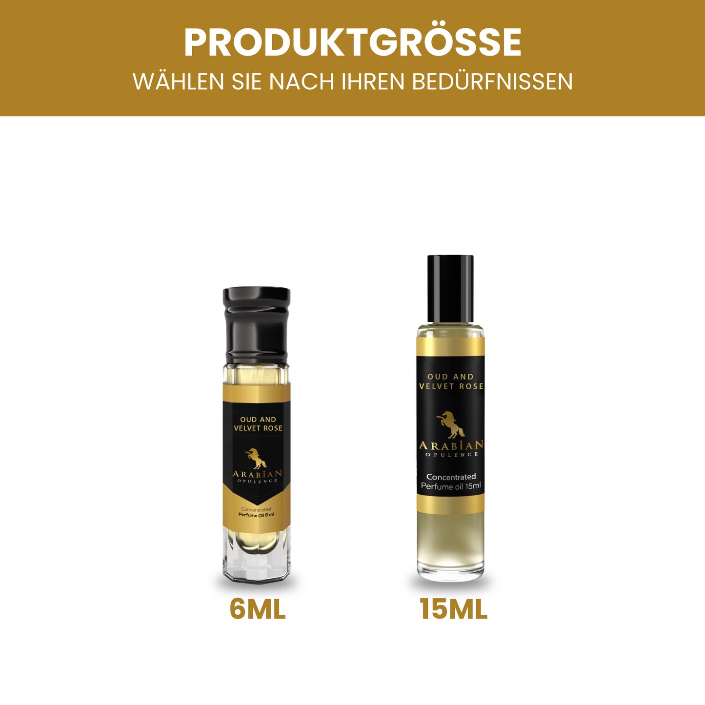 FR288 OUD OG FLØYELSROSE, PARFUMEOLJE FOR HERRE OG KVINNER, med roseduft, 6 ml, Arabian Opulence, Rose/Oud/Søt/Floral/Lactonic