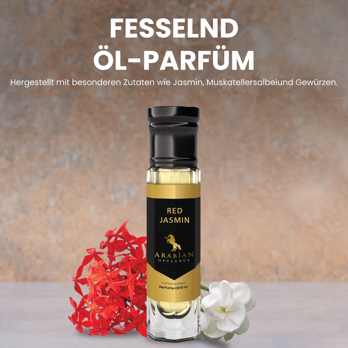 FR162 RED JASMIN -  An Amber FloralPerfume Body Oil For Women| Long-Lasting Alcohol-Free Fragrance