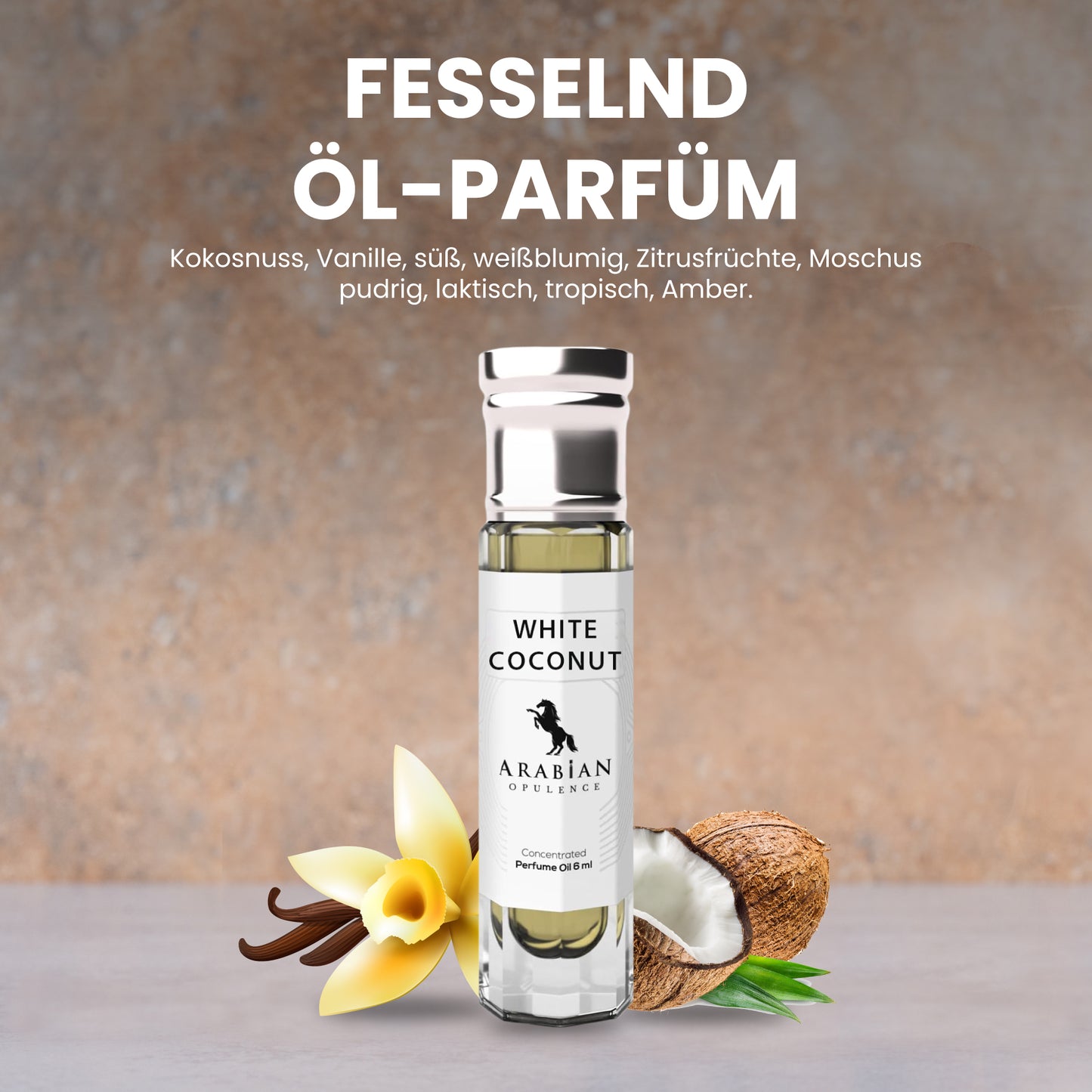 FR303 WHITE COCONUT -  A Refreshing Floral Fruity Unisex Perfume Body Oil | Long-Lasting Alcohol-Free Fragrance