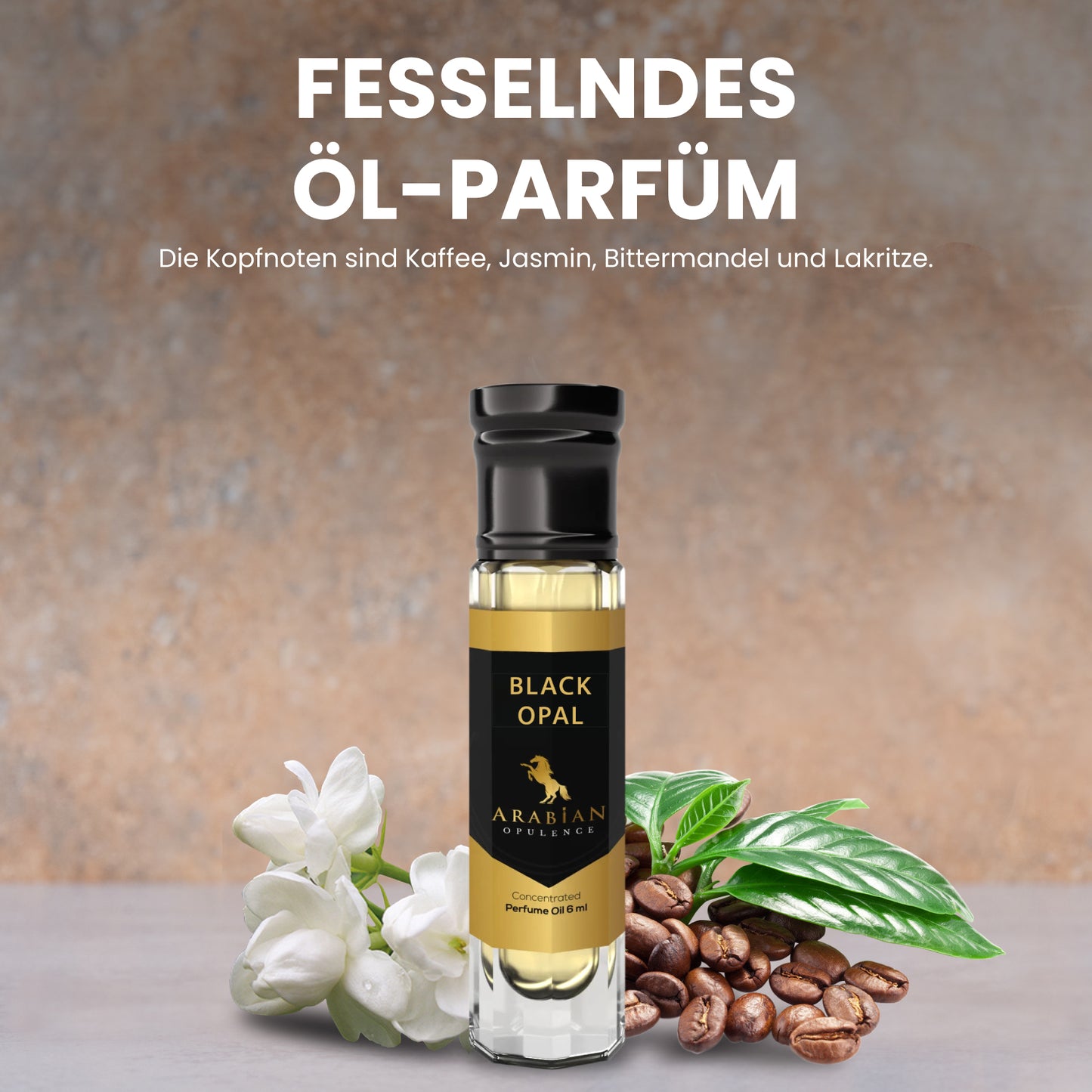 FR49 BLACK OPAL  Oriental Vanilla Perfume Body Oil For Women| Long-Lasting Alcohol-Free Fragrance