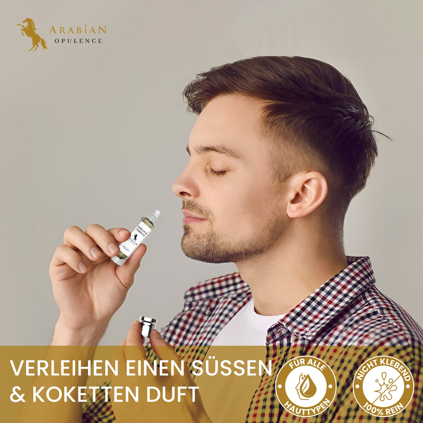 FR273 VANILLE- EN TABAKPARFUMOLIE VOOR MANNEN EN VROUWEN - Arabische weelde - Parfum Lichaamsolie - Alcoholvrij - 6 ml Roll-On