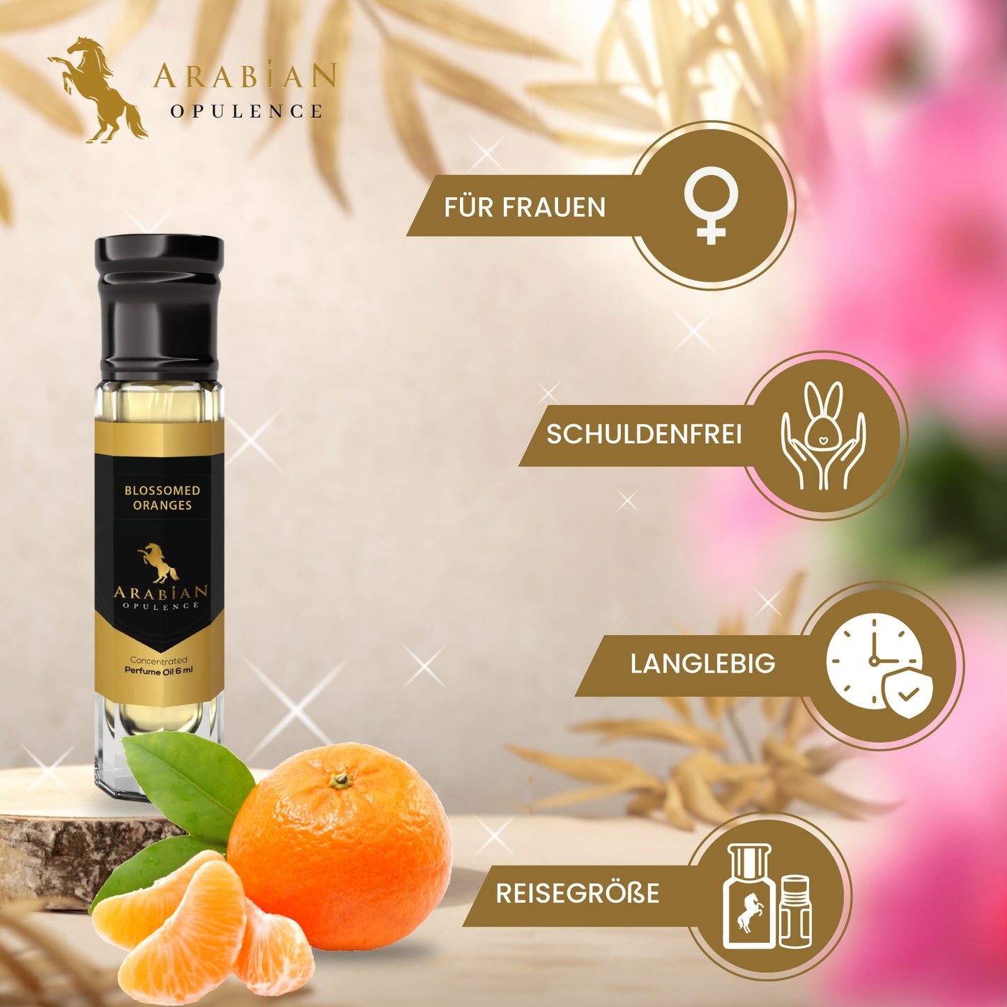 FR278 BLOSSOMED ORANGES - Unisex Perfume Body Oil | Long-Lasting Alcohol-Free Fragrance