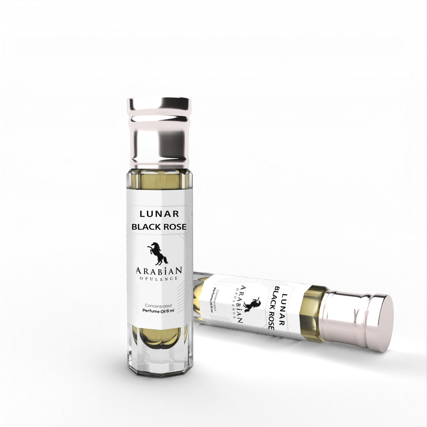 FR184 LUNAR BLACK ROSE - Seductive Amber-Wood Perfume Body Oil For Men| Long-Lasting Alcohol-Free Fragrance